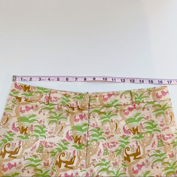 Vintage Tibi Jungle Print Pants Pink Green Animal Print Tropical Designer 10 - Picture 14 of 14